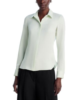 Classic Fitted Silk Shirt