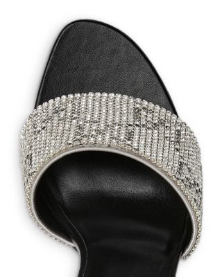 Women's Bombshell Crystal Mesh High Heel Sandals