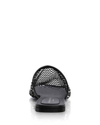 Women's Crystal Mesh Slide Sandals