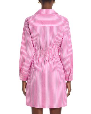 Sunlit Stripe Long Sleeve Shirt Dress