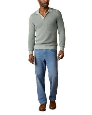 Long Sleeve Sunwashed Sweater Polo