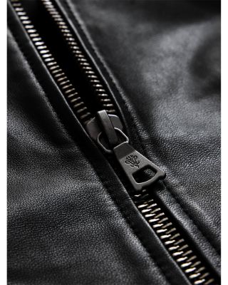 Niko Leather Hoodie with Zipper