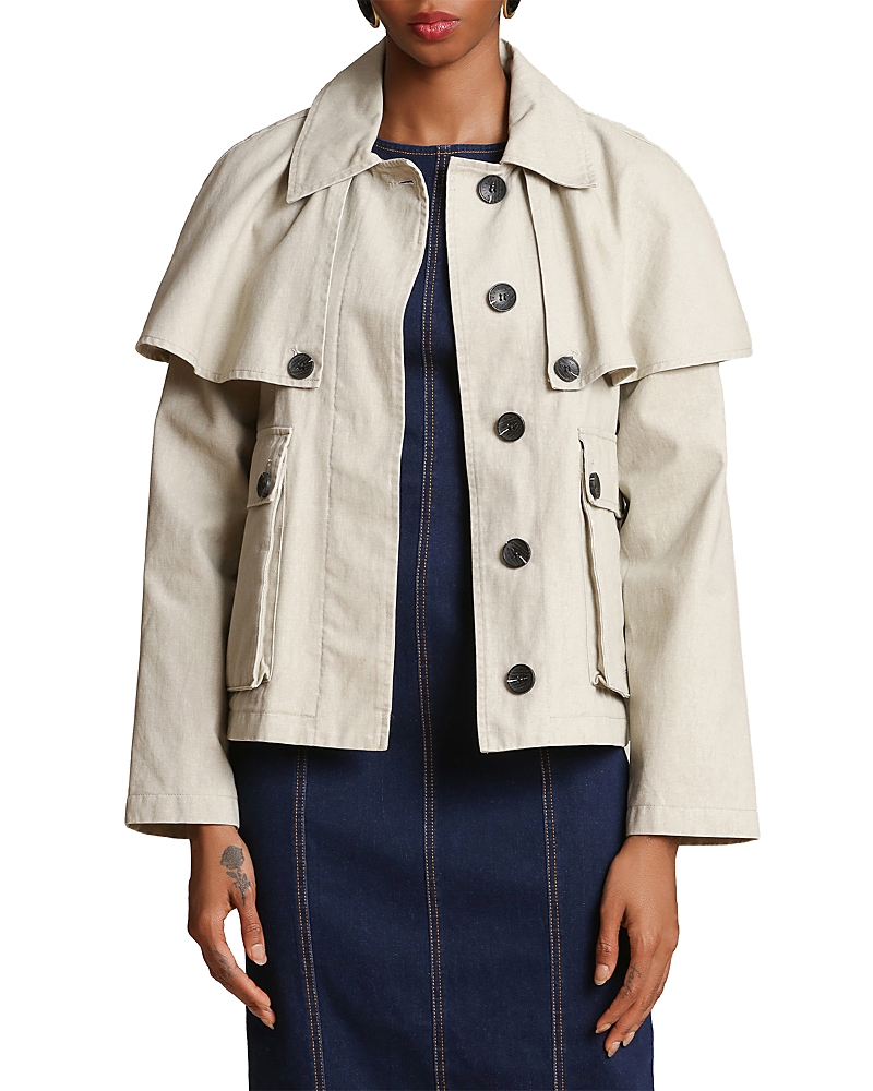Avec Les Filles Cotton Cape Jacket