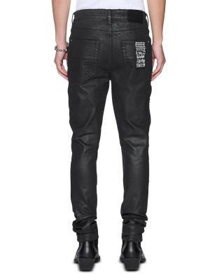 Van Winkle Studded Jeans in Charcoal