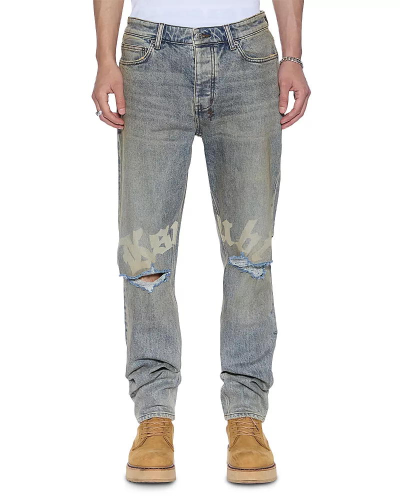 Ksubi Chitch Stature Blue Trashed Idols Jeans in Denim