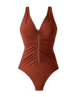Razzle Dazzle Zip One Piece Swimsuit