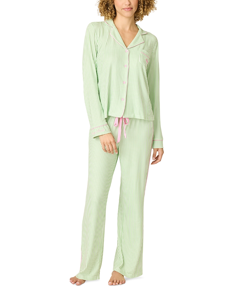 Pj Salvage Playful Print Long Pajama Set