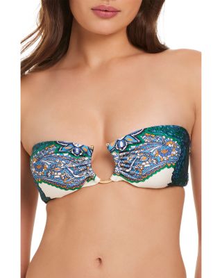 U Ring Bandeau Bikini Top