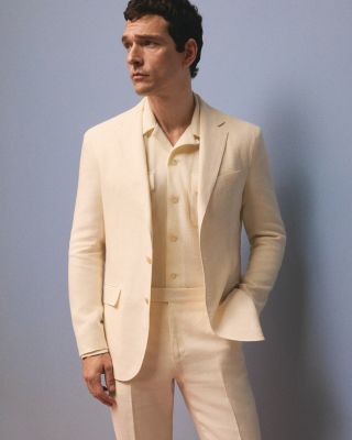 Tailored Fit Linen Trousers