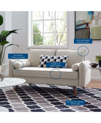 Revive Upholstered Fabric Loveseat