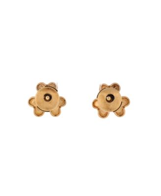  Mini Frivole Stud Earrings 18K Gold with Diamonds
