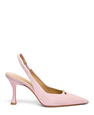  Women's Suede High-Heel Slingback