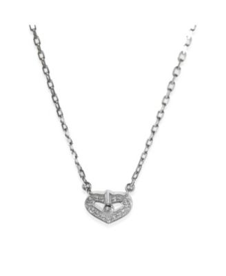  C de Cartier Heart 18k White Gold Necklace