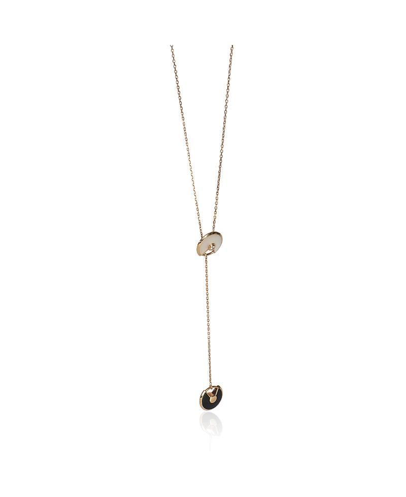 Pre-Owned Cartier Amulette de Cartier Lariat 18k Rose Gold Necklace