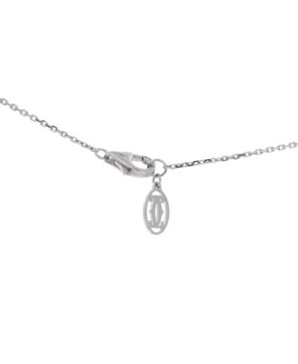  Etincelle de Cartier Teardrop Pendant Necklace 18K White Gold and Diamonds, 16.5"