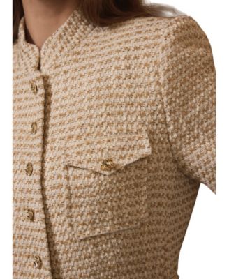  Women's Boucle Pocket Detail Jacket