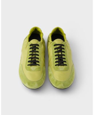  Men's Collapse Re-Nylon And Suede Elasticized Sneakers