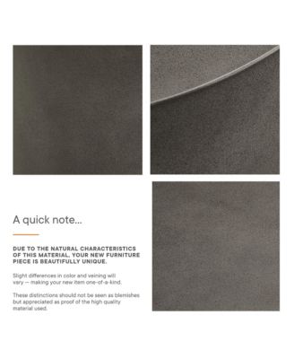 Brion Round Indoor - Outdoor Patio Concrete Coffee Table