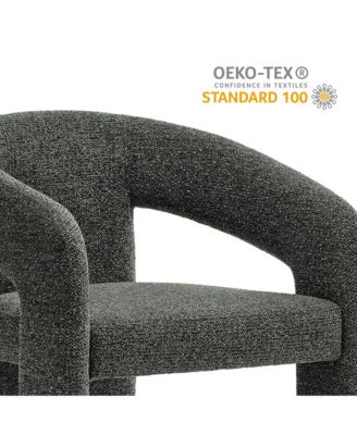 Oslo Barrel Fabric Upholstered Dining Accent Chair