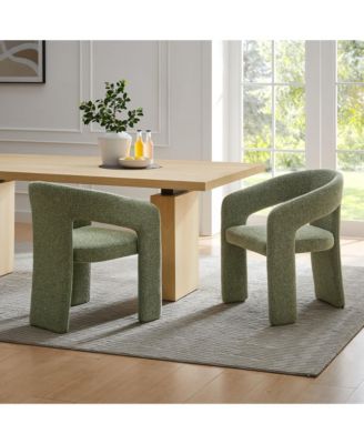 Oslo Barrel Fabric Upholstered Dining Accent Chair