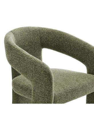 Oslo Barrel Fabric Upholstered Dining Accent Chair