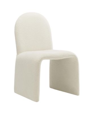Junia Boucle Upholstered Arch Armless Dining Chair