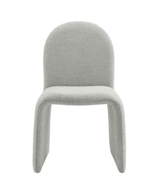 Junia Boucle Upholstered Arch Armless Dining Chair
