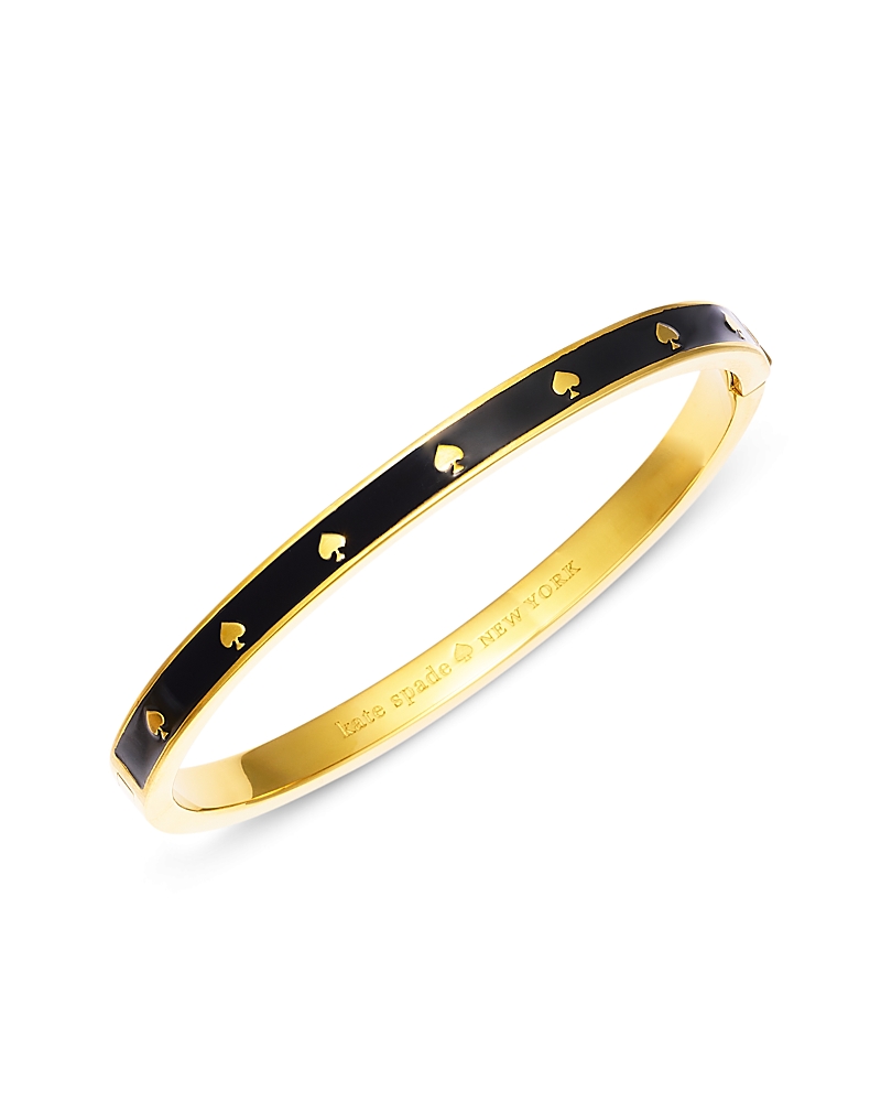 kate spade new york Spot the Spade Enamel Hinged Bangle Bracelet
