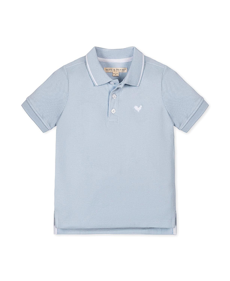 Hope & Henry Boys' Organic Short Sleeve Knit Pique Polo Shirt - Little Kid, Big Kid