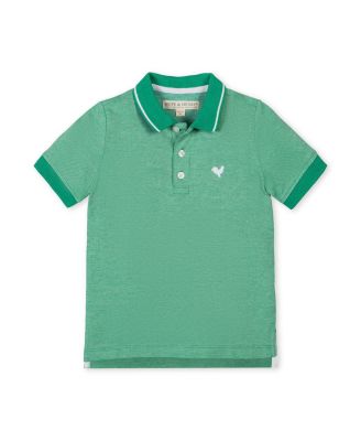 Hope & Henry Boys' Organic Short Sleeve Knit Pique Polo Shirt - Little Kid, Big Kid
