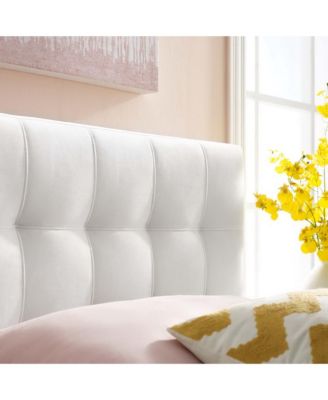 Lily Biscuit Tufted Performance Velvet Headboard, Twin