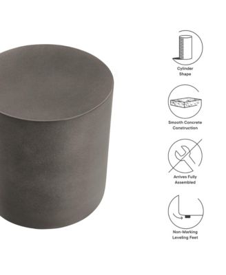 Brion Indoor - Outdoor Patio Concrete Stool