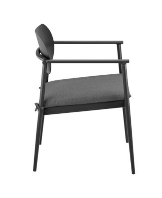 Aeris Stackable Outdoor Patio Aluminum Dining Armchair, Set of 2