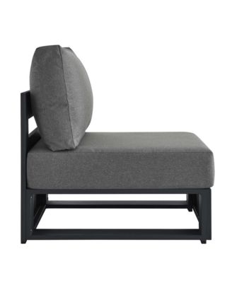 Tahoe Outdoor Patio Powder-Coated Aluminum Modular Armless Chair