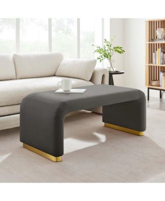 Koda Performance Velvet Waterfall Ottoman
