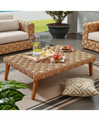 Thames Outdoor Patio Wicker Outdoor Patio Rattan Coffee Table