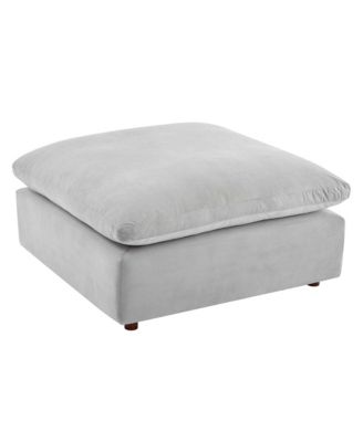  Commix Down Filled Overstuffed Performance Velvet Ottoman