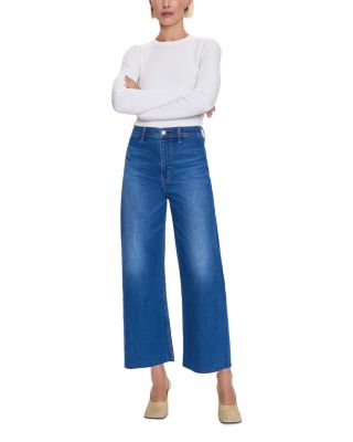 Penny High Rise Cropped Wide Leg Jeans in Rooftop