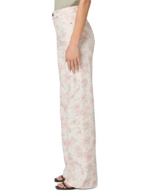 Leenah High Rise Wide Leg Jeans in Bouquet