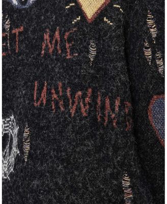 Meller Graphic Cardigan Sweater