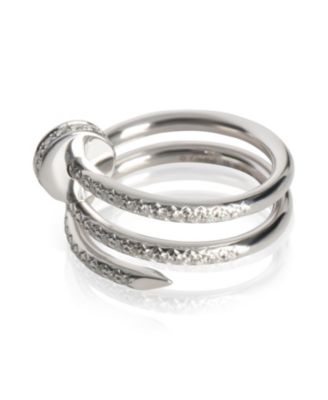 Double Juste Un Clou 18k White Gold Ring