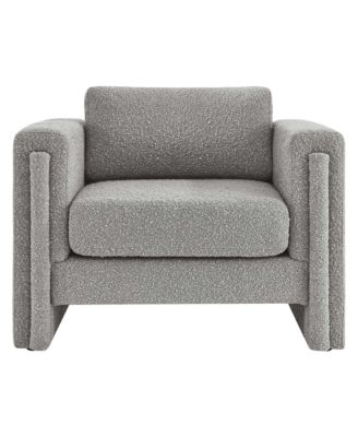 Visible Boucle Fabric Armchair