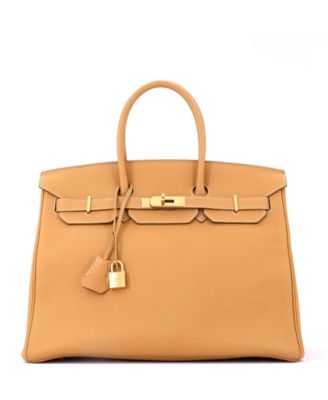 Birkin 35 Handbag Brown Togo with Gold Hardware