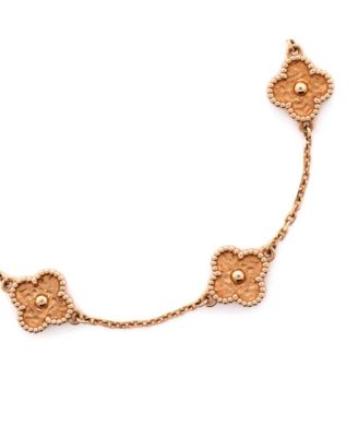  Sweet Alhambra 6 Motifs Bracelet 18K Rose Gold