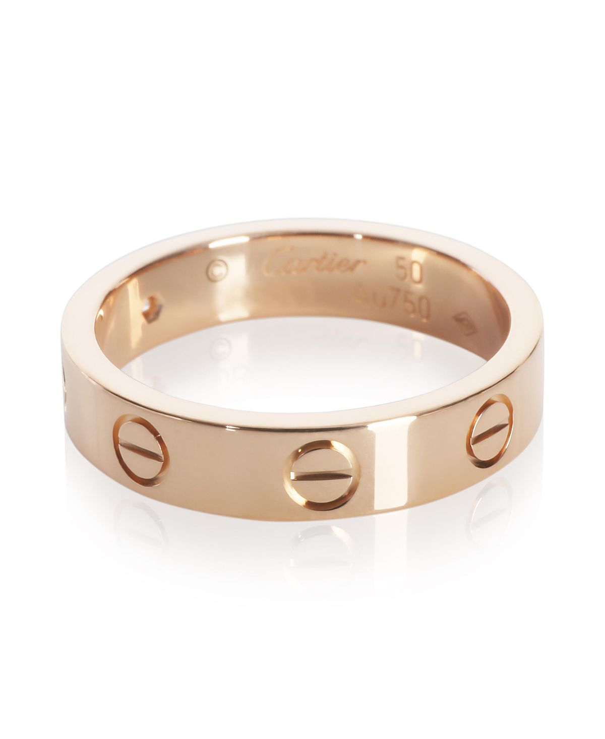 Pre-Owned Cartier Small Model Love 18k Rose Gold Ring