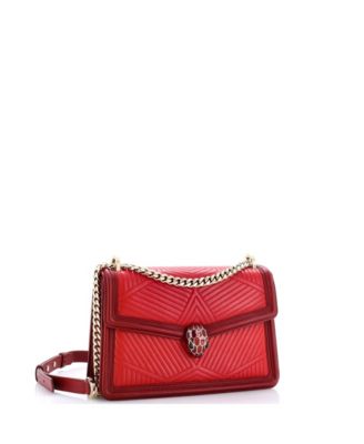  Small Serpenti Forever Shoulder Bag Quilted Leather