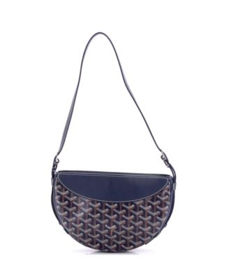   Hirondelle Shoulder Bag Coated Canvas and Leather