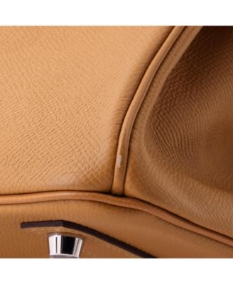 Birkin 30 Handbag Brown Epsom with Palladium Hardware