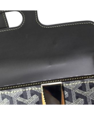  MM Saigon Top Handle Bag Coated Canvas with Leather