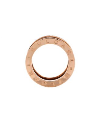  B.Zero1 Design Legend Zaha Hadid Four Band Ring 18K Rose Gold with Diamonds